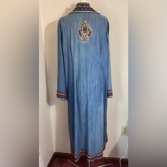 Soft Surroundings Morena Duster Jacket Petite Large Beaded - Picture 3 of 16